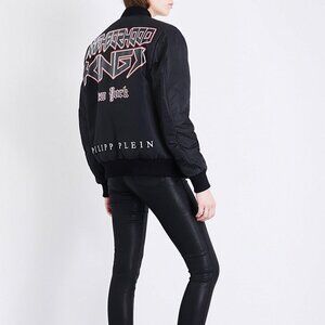 Step up your style game with the Philipp Plein Neighborhood Kings NY bomber jack